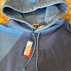 Kith Blue Sweatshirt Hoodie with Embroidered Detailing